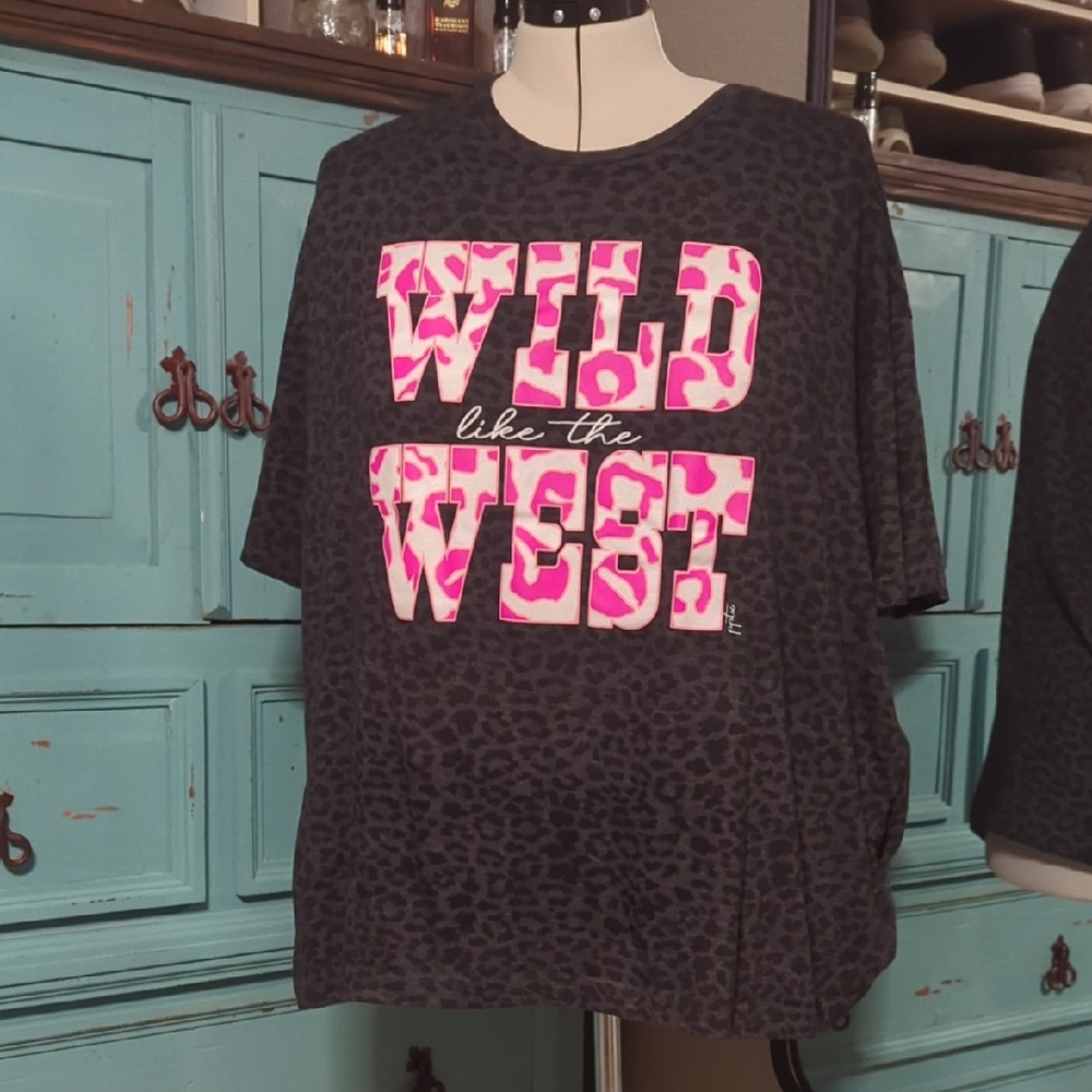 Dark Gray Cotton Blend T-Shirt